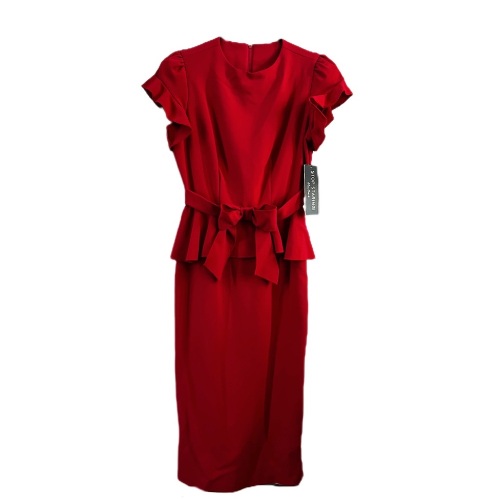 Stop Staring Peplum Wiggle Dress